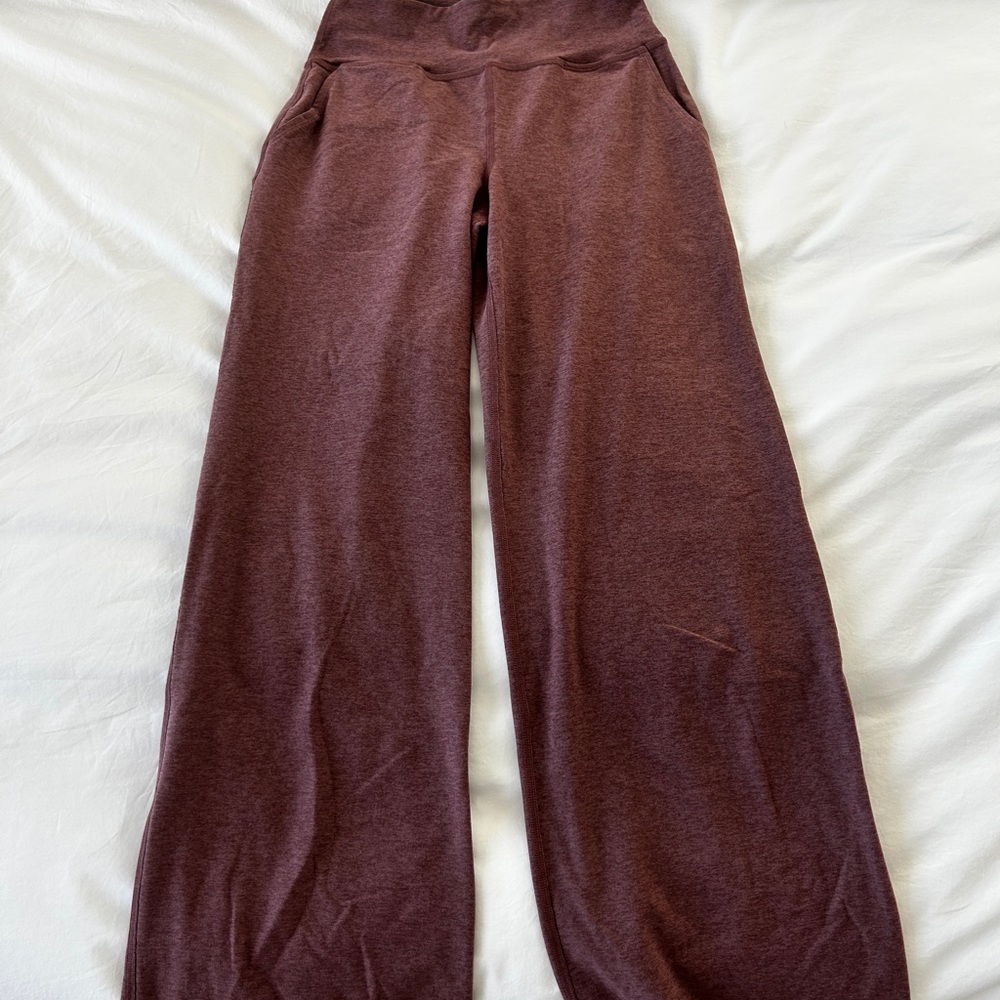 Beyond Yoga Spacedye Wide Leg Pants - Rose Brush Heather
